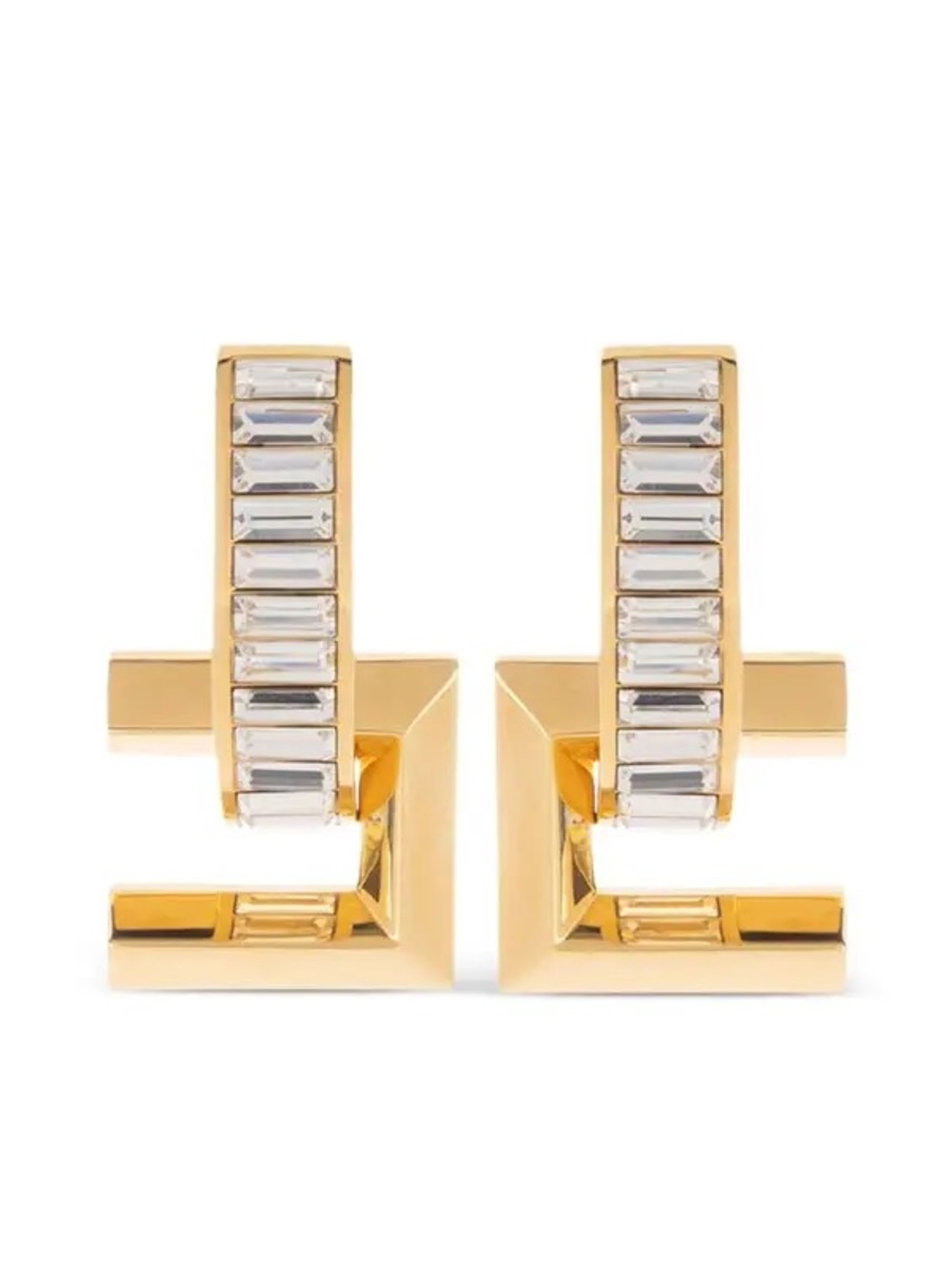 Elisabetta Franchi Logo Earrings